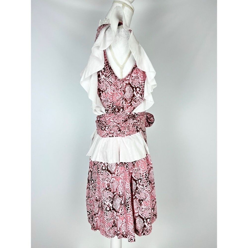 Feather & Find Python Snake Print Ruffle Sleeve W… - image 3